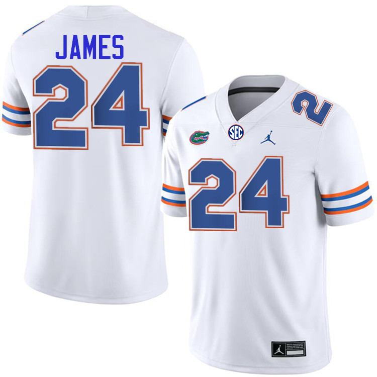 #24 Kamran James Gators Jersey,Florida Gators College Football Jerseys Stitched-White